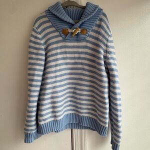 Janie and Jack Blue and White Striped Kids Sweater. Toddler boys size 5